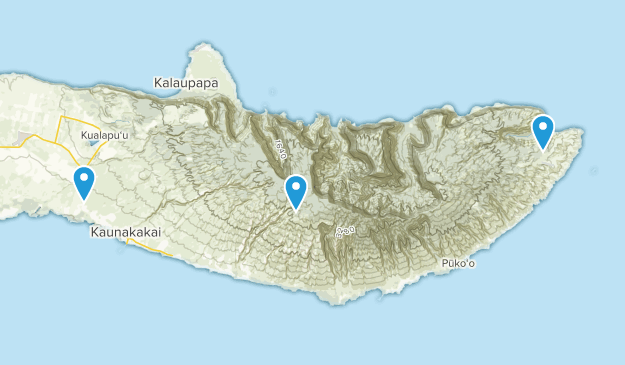 Kaunakakai, Molokai Map