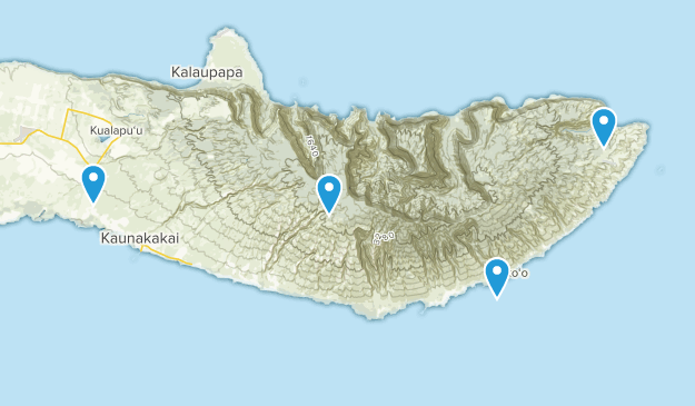 Kaunakakai, Molokai Map