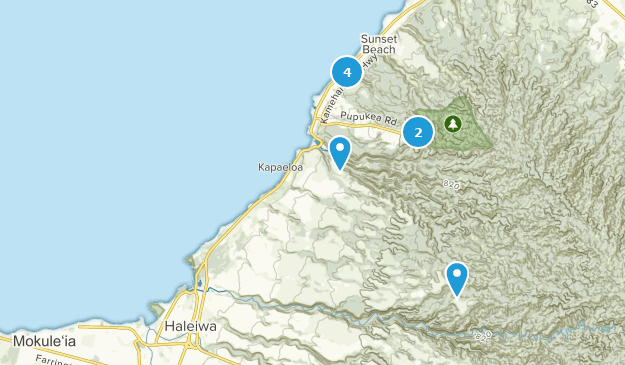 Haleiwa, Oahu Map
