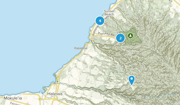 Haleiwa, Oahu Map