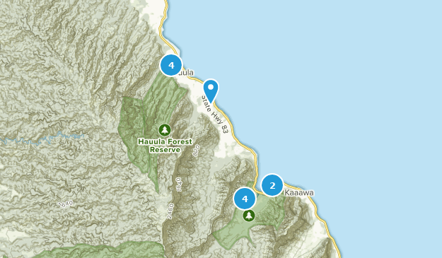 Hauula, Oahu Map
