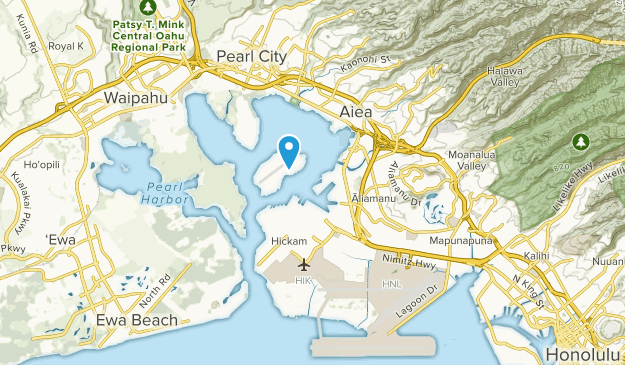 Joint Base Pearl Harbor-Hickam, Oahu Map