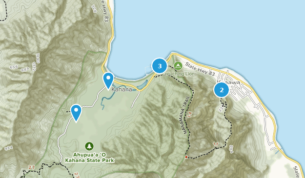 Kaaawa, Oahu Map