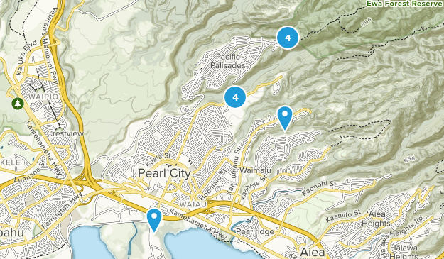 Pearl City, Oahu Map