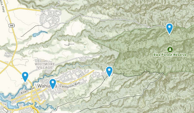 Wahiawa, Oahu Map