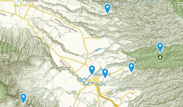Wahiawa, Oahu Map