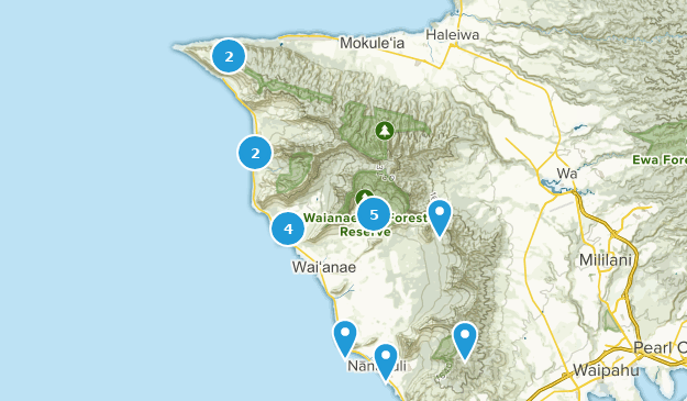 Waianae, Oahu Map