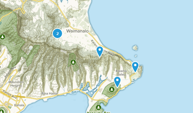 Waimanalo, Oahu Map