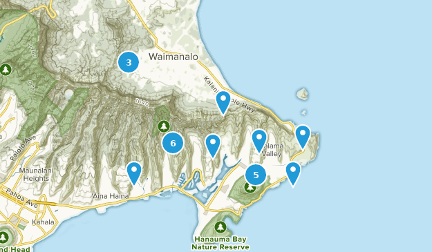 Waimanalo, Oahu Map