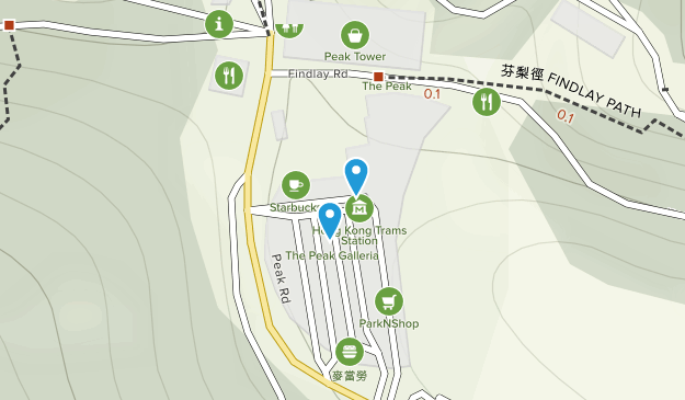 The Peak, Central and Western Map