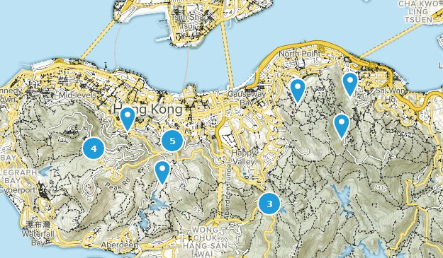 Hong Kong, Wan Chai Map