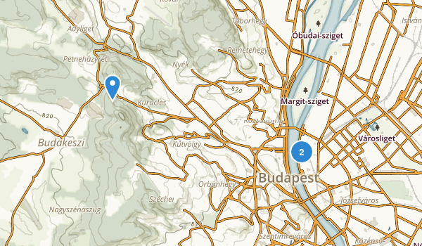 Budapest, Hungary Map