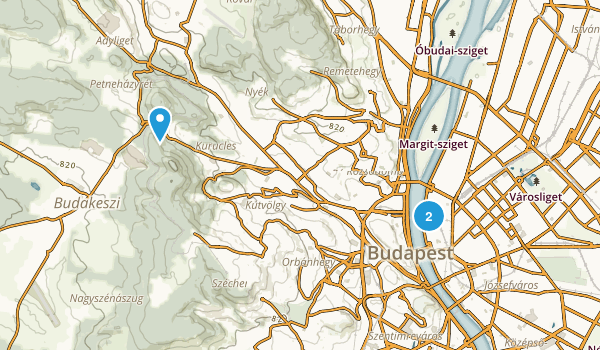 Budapest, Hungary Map