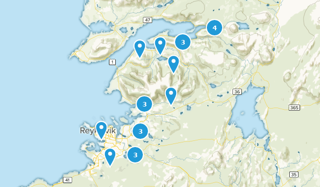 Reykjavík, Höfuðborgarsvæðið Map