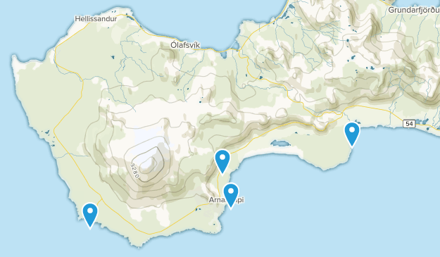 Snæfellsbær, Western Map