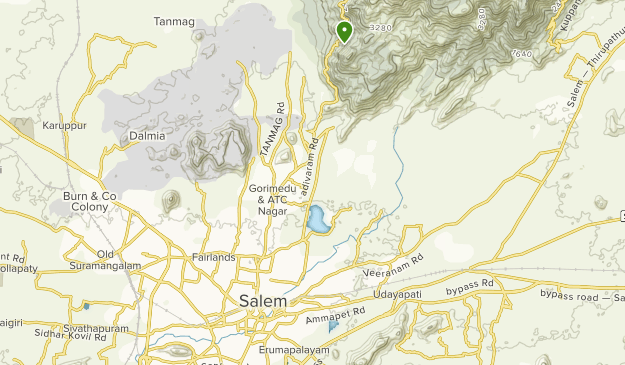 Salem, Tamil Nadu Map