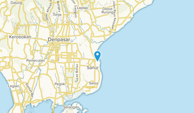 Sanur, Bali Map