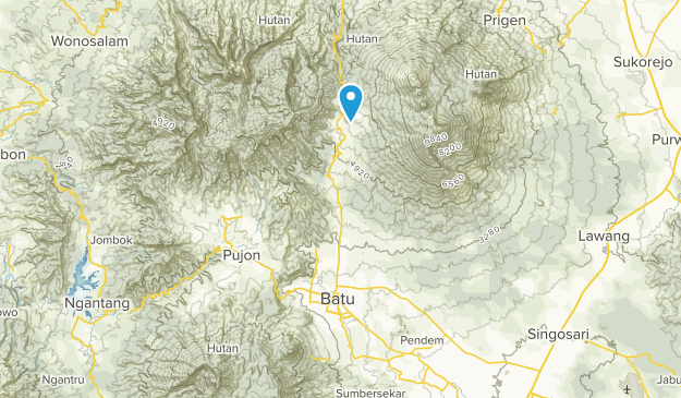 Batu, East Java Map