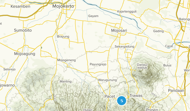 Mojokerto, Jawa Timur Map
