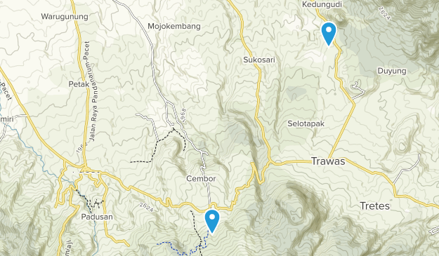 Pacet, Java Oriental Map