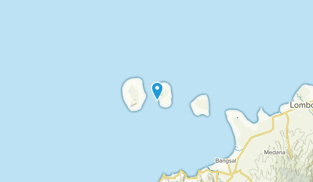 Gili Meno, Minor islands of Indonesia Map