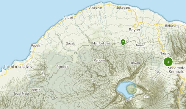 Lombok Utara, Sumbawa Map