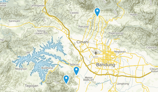 Bandung Barat, Java Occidental Map