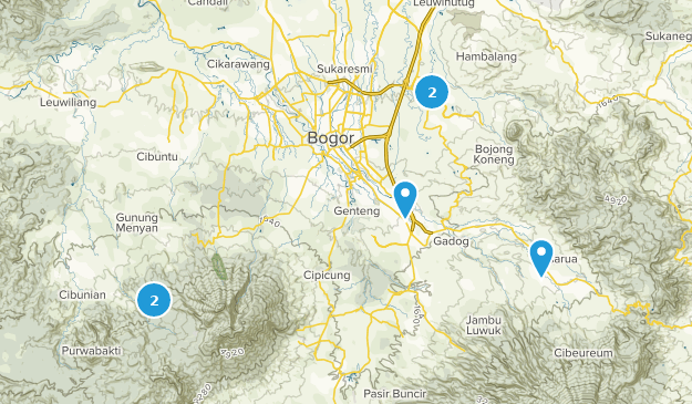 Bogor, Java occidental Map