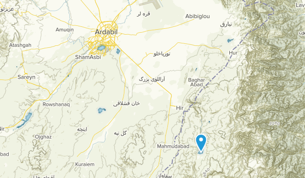 Ardebil, Provincia de Ardebil Map