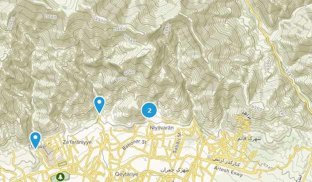 Shemiran, Tehran Map