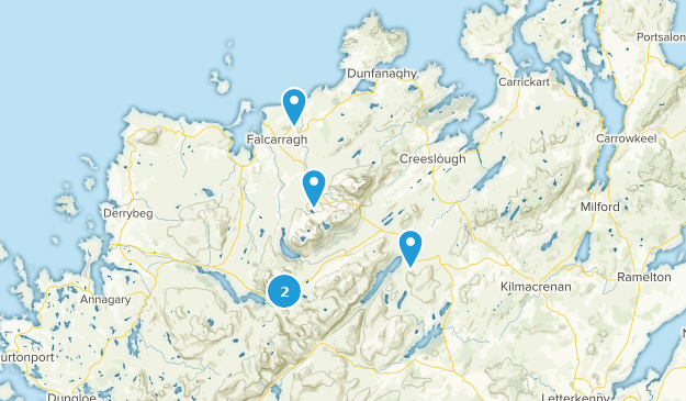 Falcarragh, County Donegal Map