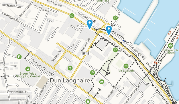 Dún Laoghaire, County Dublin Map