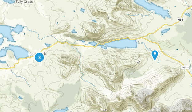 Letterfrack, County Galway Map