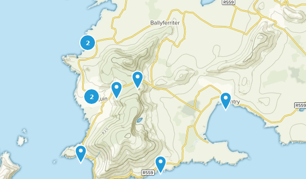Ballyferriter, Condado de Kerry Map