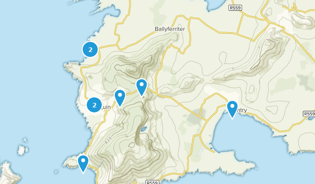 Ballyferriter, County Kerry Map