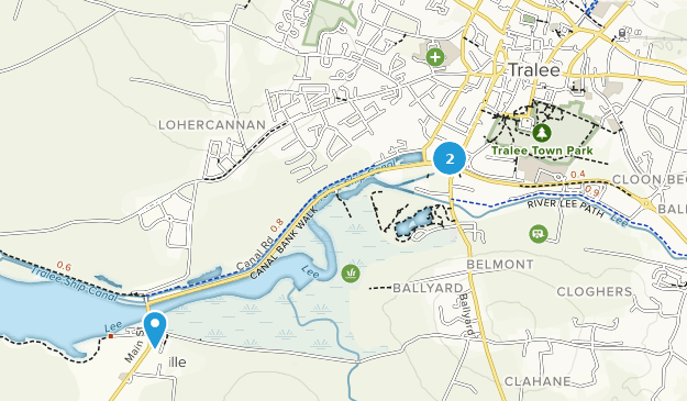 Tralee, comté de Kerry Map