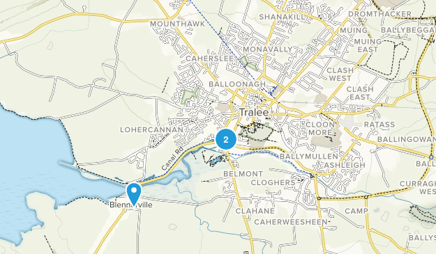 Tralee, Kerry County Map