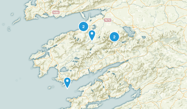 Knocknafreaghaun, Kerry Map