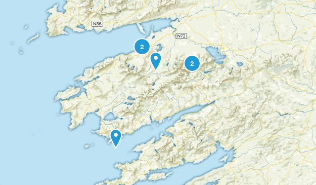 Knocknafreaghaun, Kerry Map