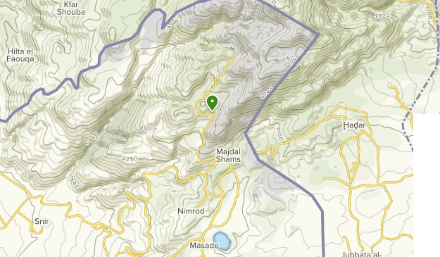 Majdal Shams, Golan Heights Map