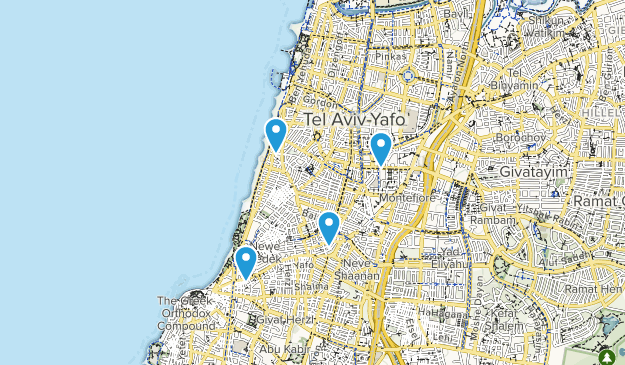 Tel Aviv-Jaffa, Gush Dan Map