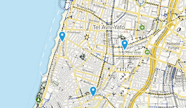 Tel Aviv, Gush Dan Map
