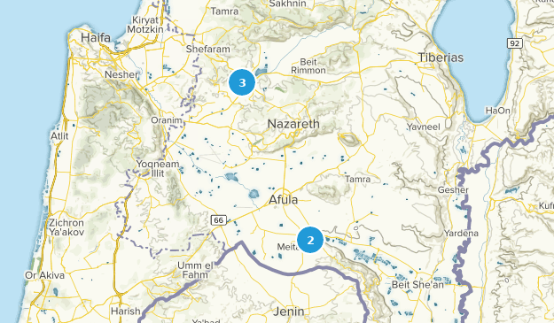 Yizre'el, HaZafon Map