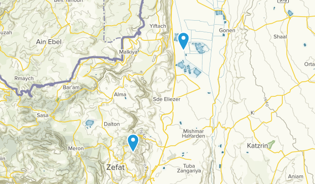 Zefat, HaZafon Map