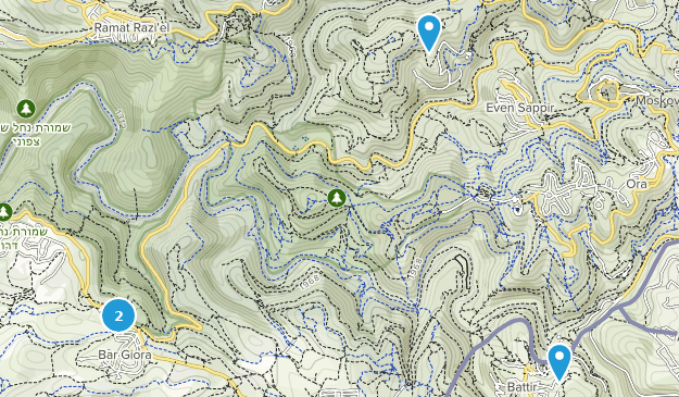 Bar Giyyora, Jerusalem Map