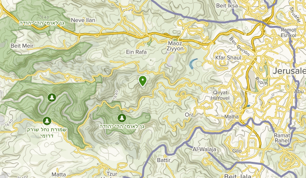 Even Sappir, Jerusalem Map