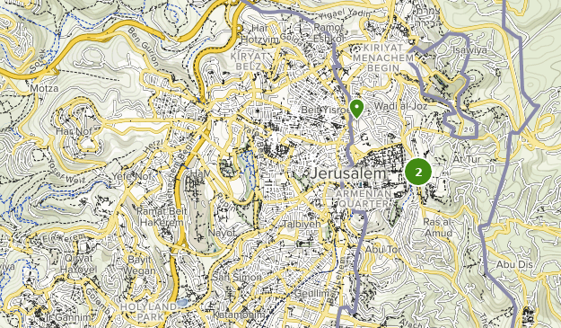 Jerusalem, Jerusalem Map