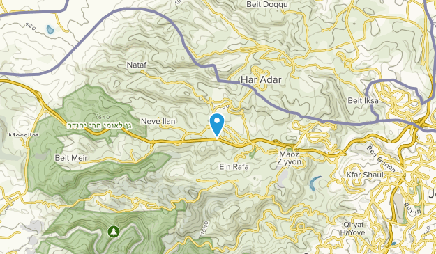 Tzova, Jerusalem Map