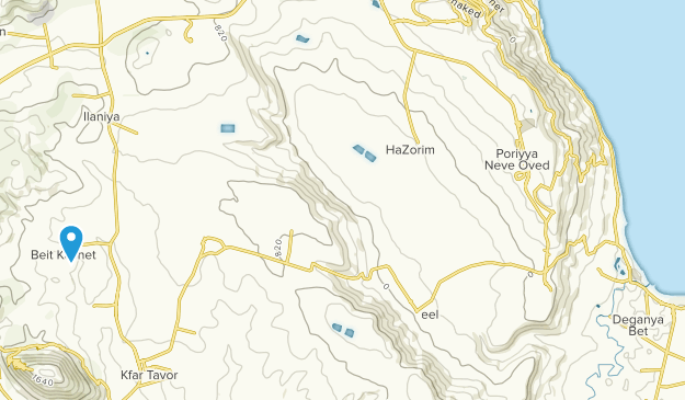 Kinneret, Northern Map