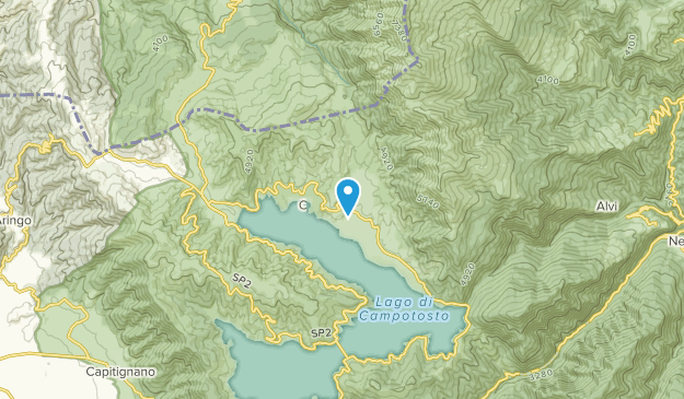 Campotosto, Abruzzo Map